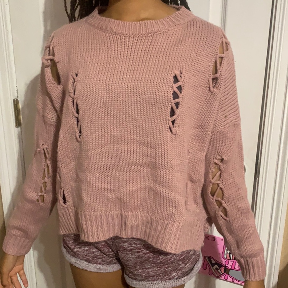 Pink sweater